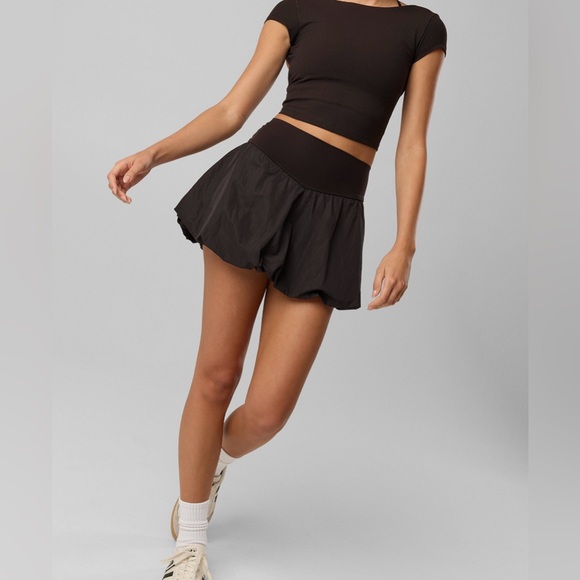 Offline Dresses & Skirts - OFFLINE by Aerie Black Bubble Skort w/ built-in shorts